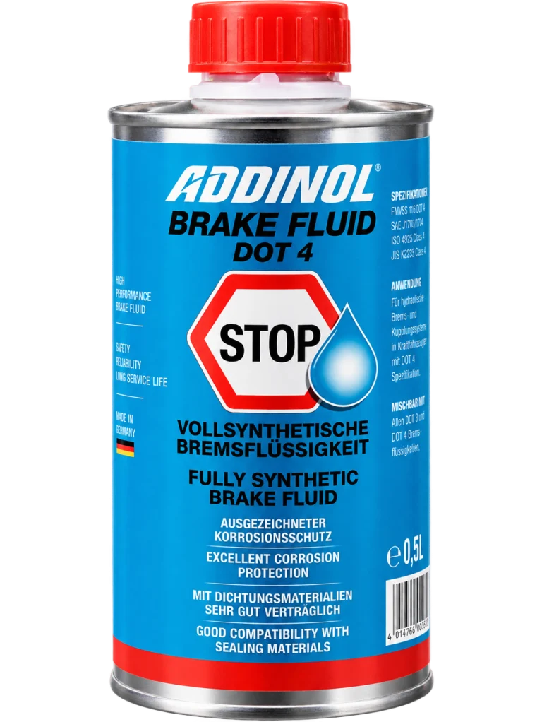 روغن ترمز آدینول مدل Brake Fluid DOT 4 تمام سنتتیک حجم 1 لیتر