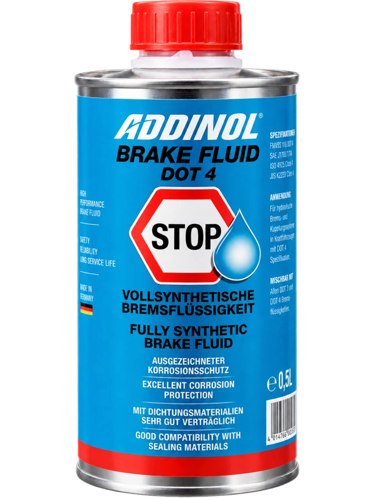 روغن ترمز آدینول مدل Brake Fluid DOT 4 تمام سنتتیک حجم 1 لیتر