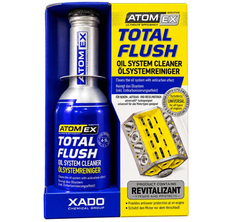 شوینده سیستم روغن و کربن‌زدای موتور زادو AtomEX Total Flush حجم 250 میلی‌لیتر