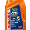 روغن موتور اسکوتر ایدلوب AIDLUBE Super Cycle 4T-B Blue 10W-40 حجم ۱ لیتر، API SN و JASO MB