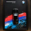 تابلو دکوراتیو ماکت بی‌ام‌و M3 مدل BMW M Performance با طراحی سه‌بعدی مشکی