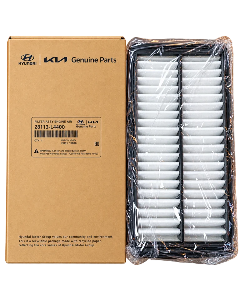 فیلتر هوای موتور اصلی هیوندای و کیا Hyundai/Kia Genuine Parts کد 28113-L4400 ساخت کره