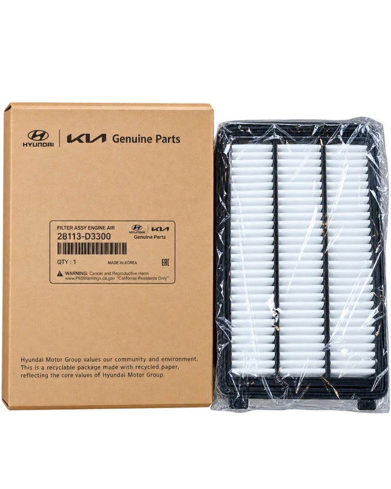 فیلتر هوای موتور اصلی هیوندای و کیا Hyundai/Kia Genuine Parts کد 28113-D3300 ساخت کره