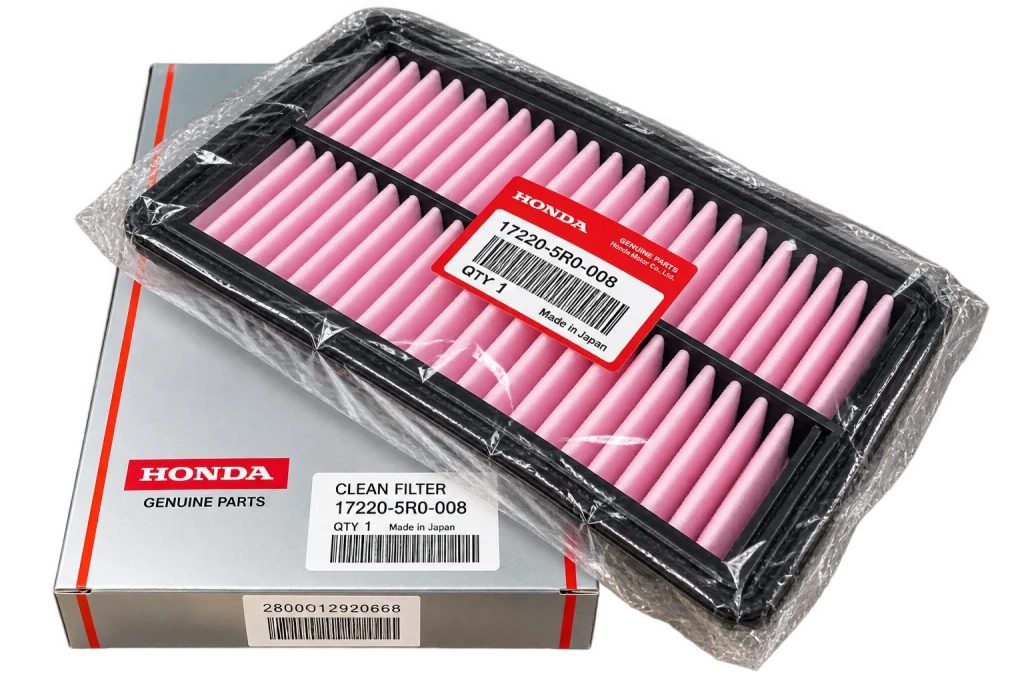 فیلتر هوای موتور اصلی هوندا کد 17220-5R0-008 ساخت ژاپن