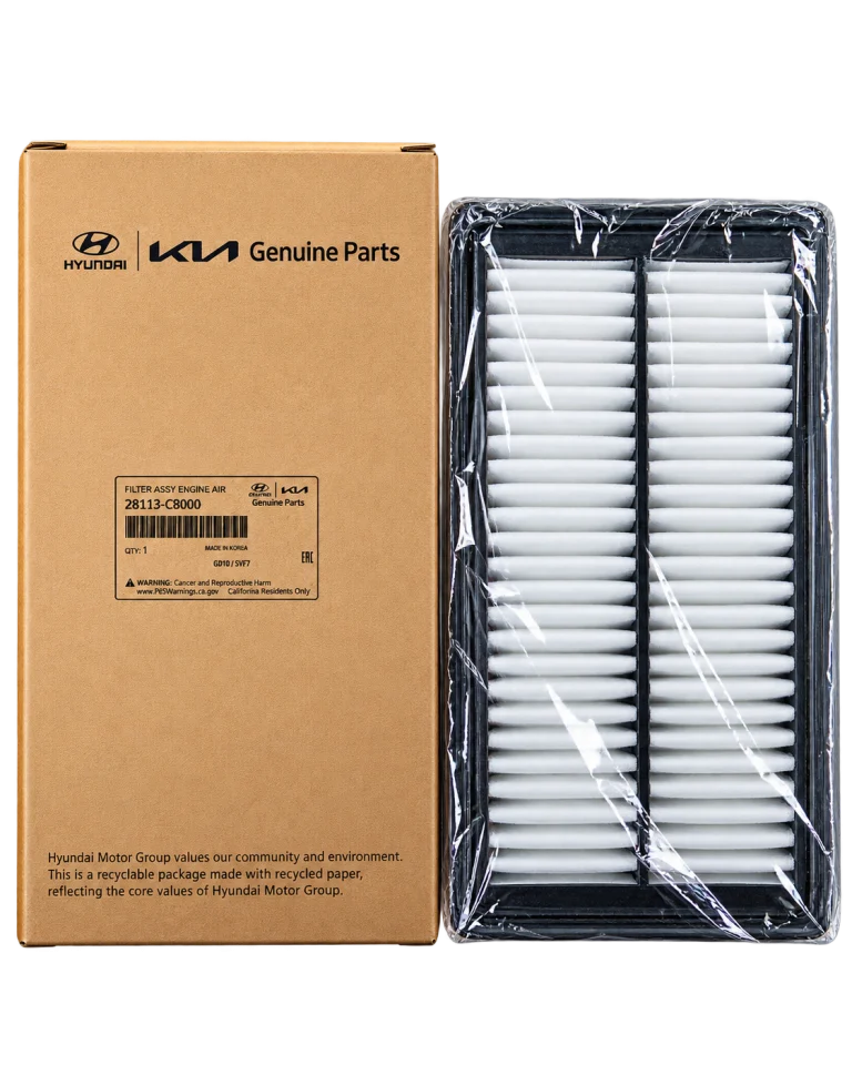 فیلتر هوای موتور اصلی هیوندای و کیا Hyundai/Kia Genuine Parts کد 28113-C8000 ساخت کره