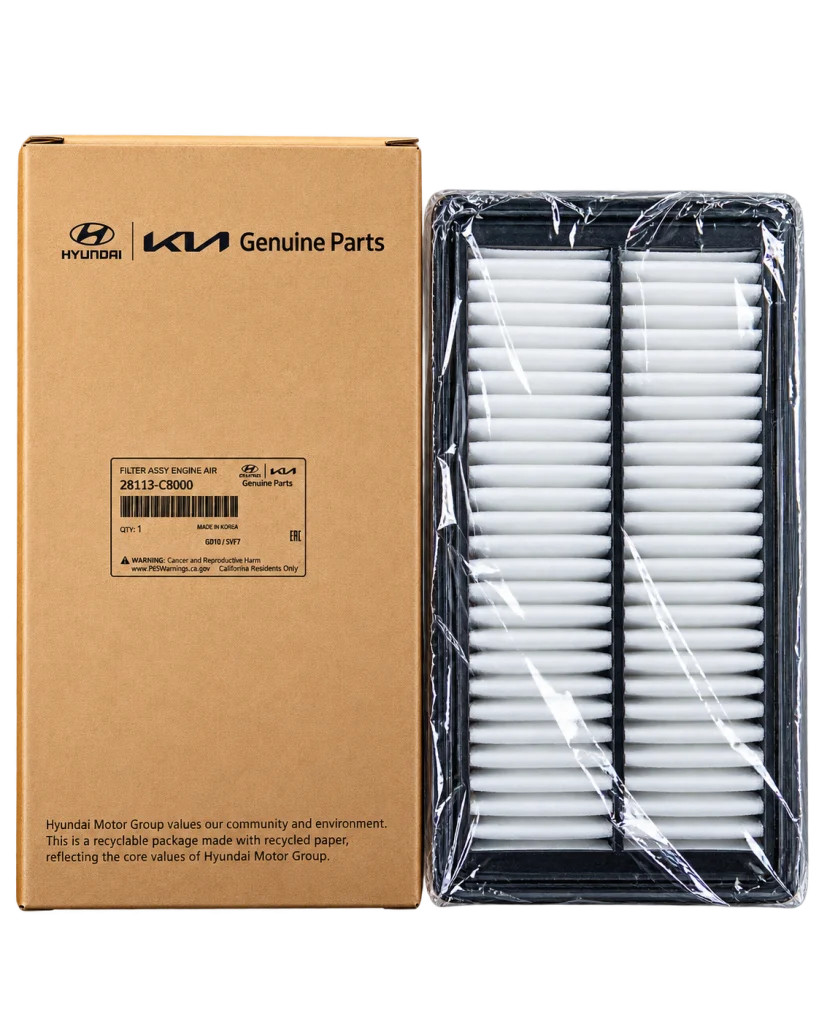 فیلتر هوای موتور اصلی هیوندای و کیا Hyundai/Kia Genuine Parts کد 28113-C8000 ساخت کره