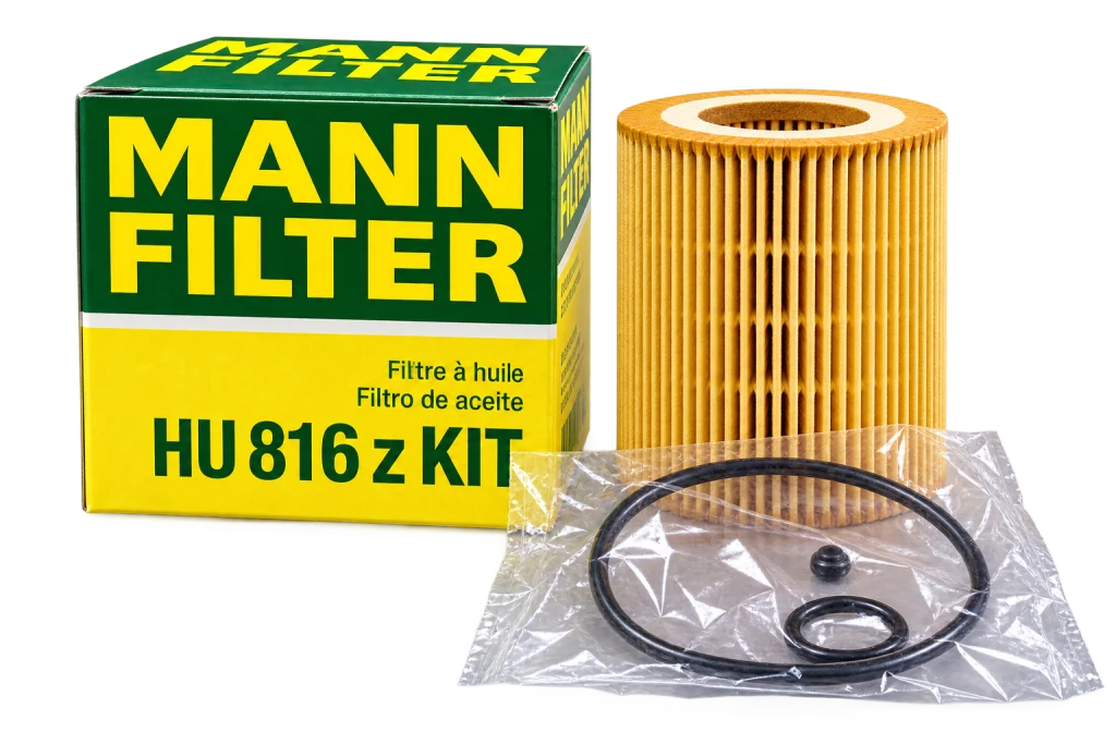 فیلتر روغن موتور مان فیلتر MANN-FILTER HU 816 z KIT مخصوص BMW