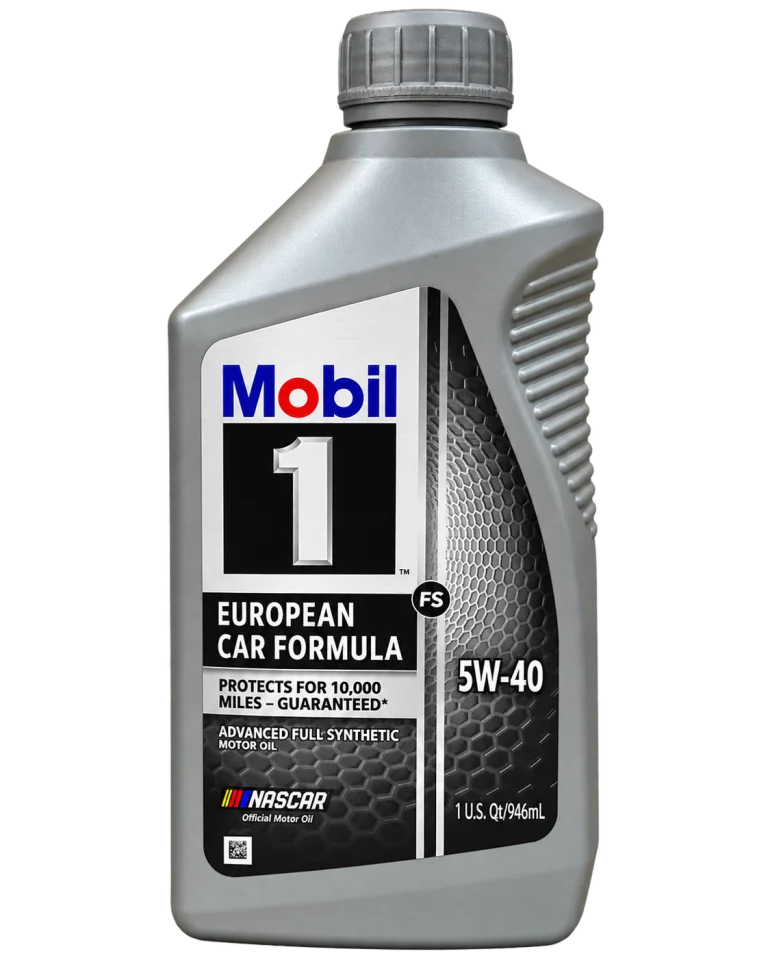 روغن موتور موبیل 1 مدل FS European Car Formula 5W-40 فول سنتتیک حجم 946 میلی‌لیتر