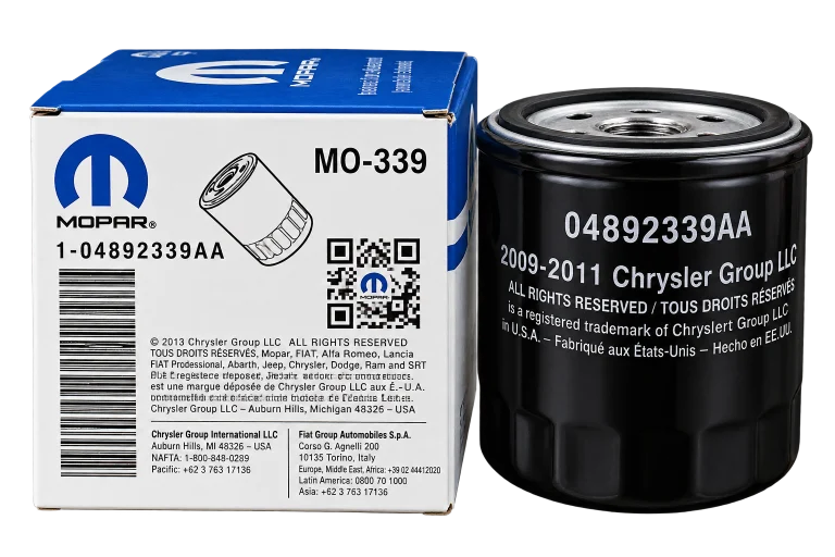 فیلتر روغن موتور اصلی موپار MOPAR MO-339 کد 04892339AA