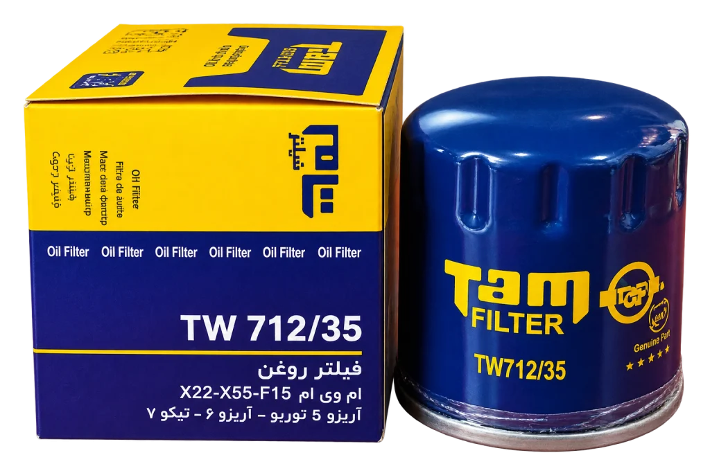 فیلتر روغن موتور تام فیلتر TAM مدل TW 712/35