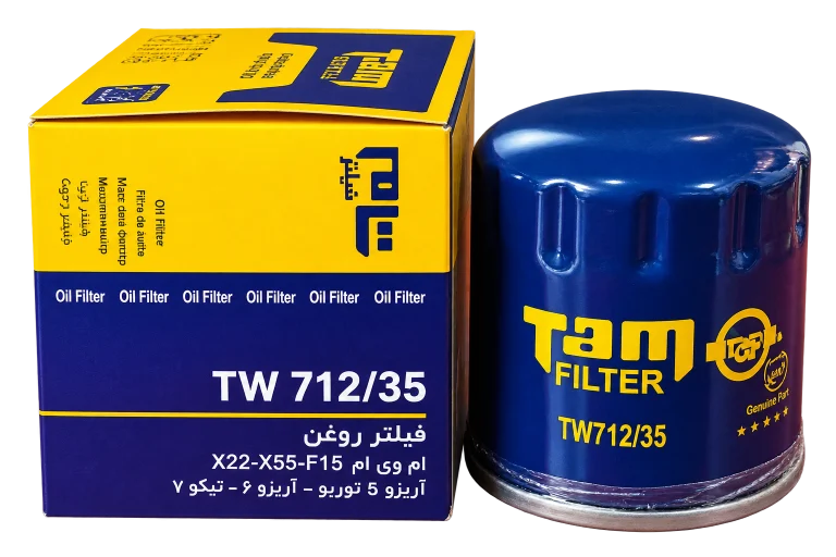 فیلتر روغن موتور تام فیلتر TAM مدل TW 712/35