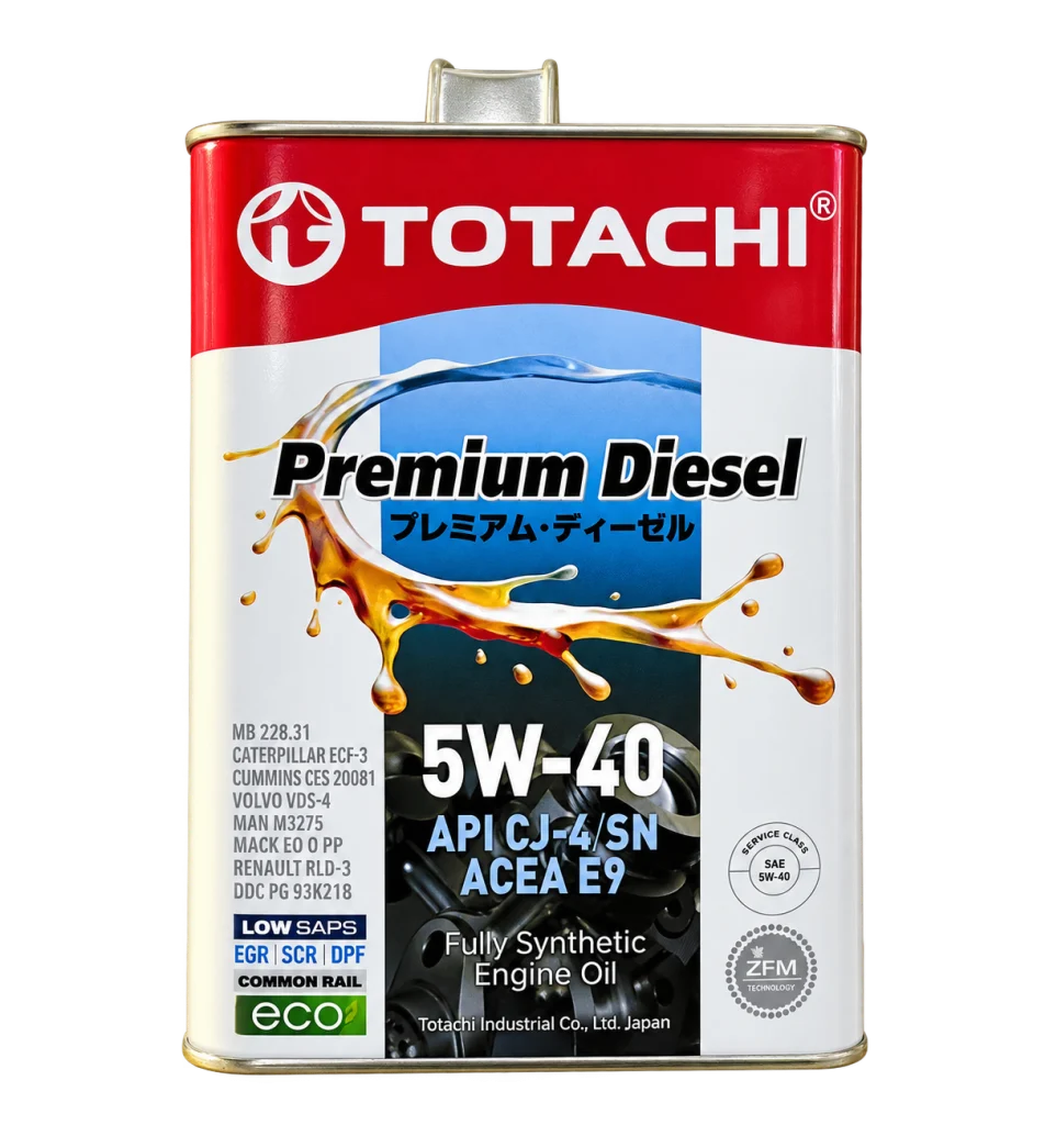 روغن موتور دیزلی توتاچی TOTACHI Premium Diesel 5W-40 تمام سنتتیک Low SAPS