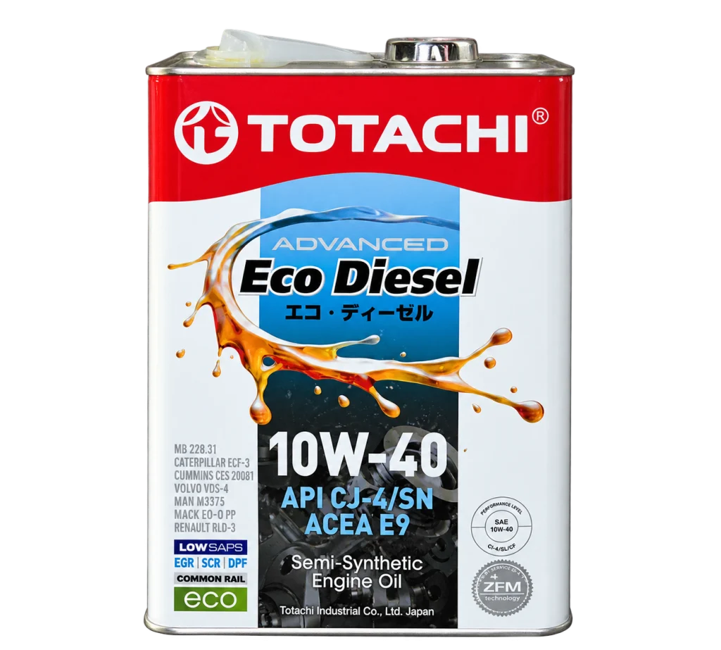 روغن موتور دیزلی توتاچی TOTACHI Advanced Eco Diesel 10W-40 نیمه سنتتیک Low SAPS