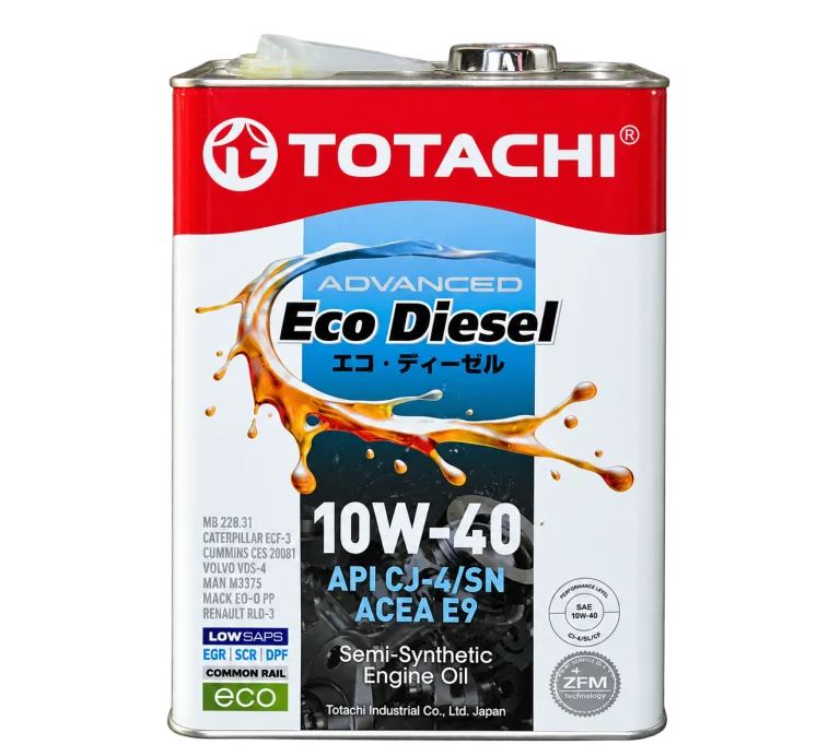 روغن موتور دیزلی توتاچی TOTACHI Advanced Eco Diesel 10W-40 نیمه سنتتیک Low SAPS
