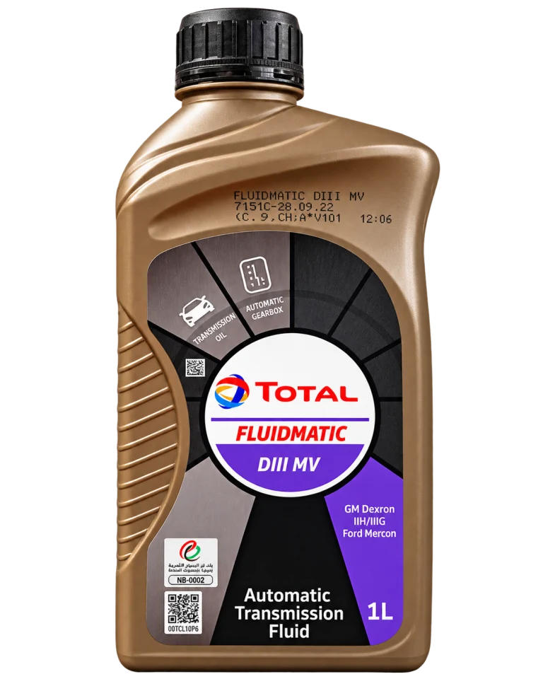 روغن گیربکس اتوماتیک توتال TOTAL FLUIDMATIC DIII MV دکسرون ۳ حجم ۱ لیتر