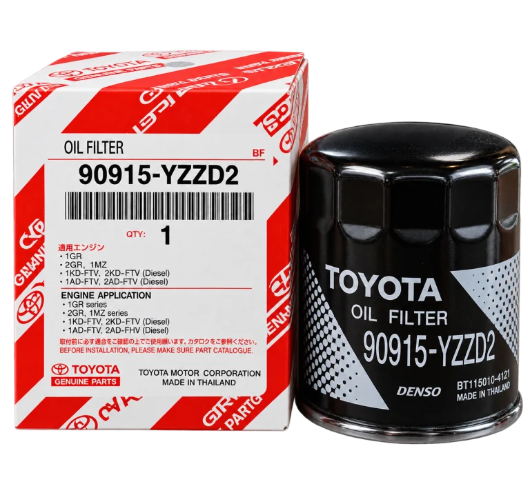 فیلتر روغن موتور اصلی تویوتا و لکسوس دنزو کد 90915-YZZD4 ساخت تایلند