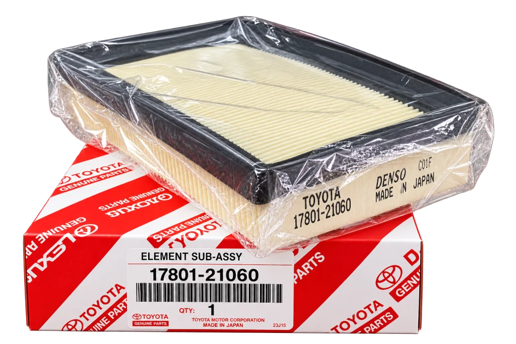 فیلتر هوای موتور اصلی تویوتا دنزو کد 17801-21060 ساخت ژاپن