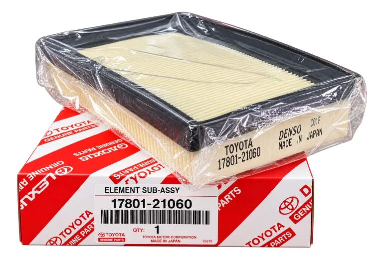 فیلتر هوای موتور اصلی تویوتا دنزو کد 17801-21060 ساخت ژاپن