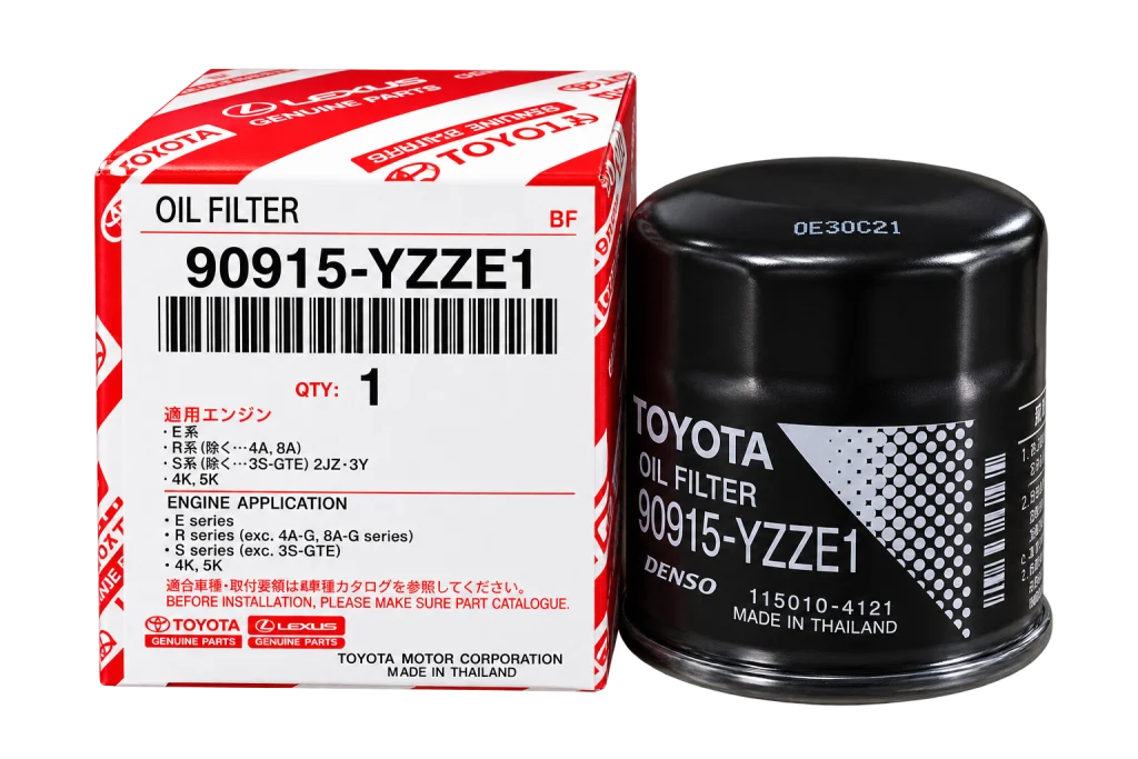 فیلتر روغن موتور اصلی تویوتا و لکسوس دنزو کد 90915-YZZE1 ساخت تایلند