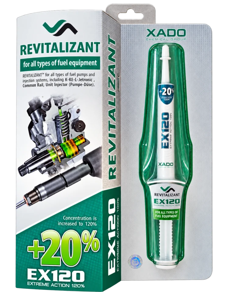 احیاگر و محافظ سیستم سوخت‌رسانی زادو XADO EX120 Revitalizant حجم ۸ میلی‌لیتر