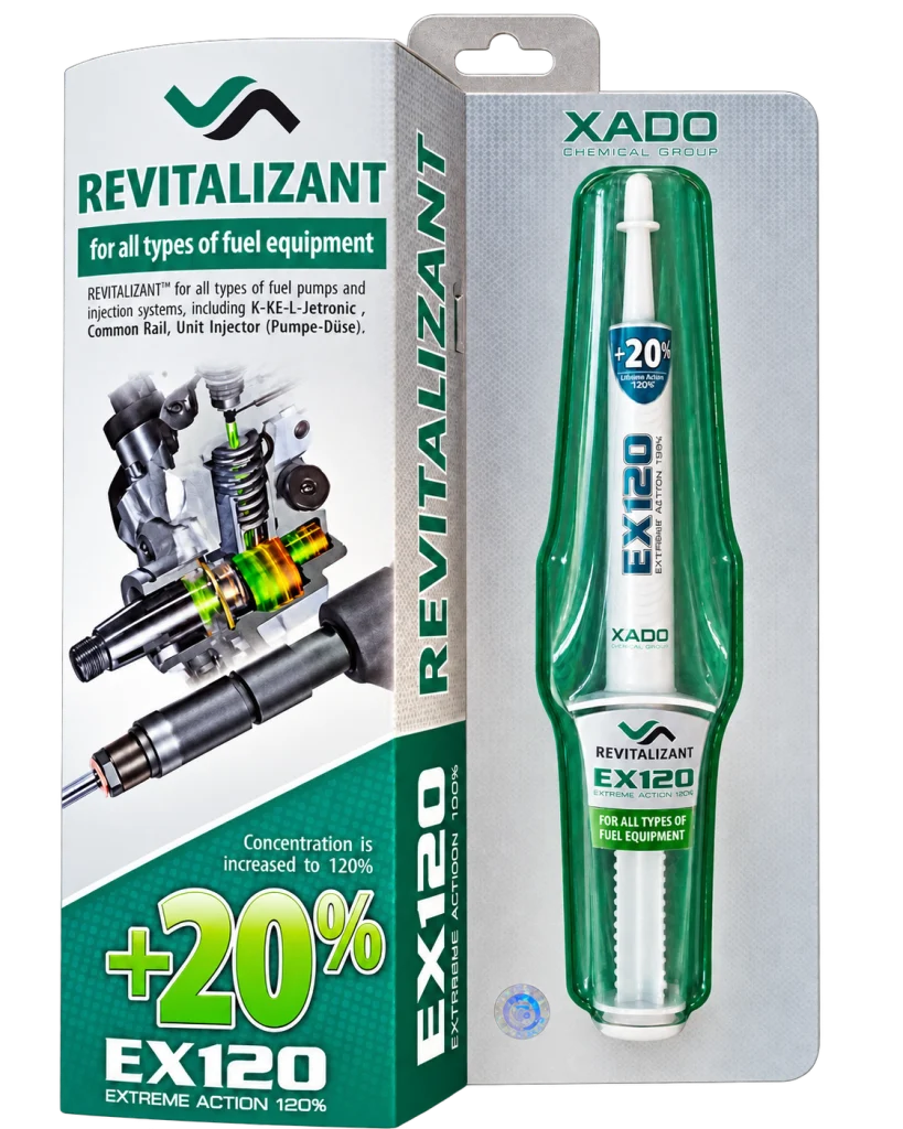 احیاگر و محافظ سیستم سوخت‌رسانی زادو XADO EX120 Revitalizant حجم ۸ میلی‌لیتر