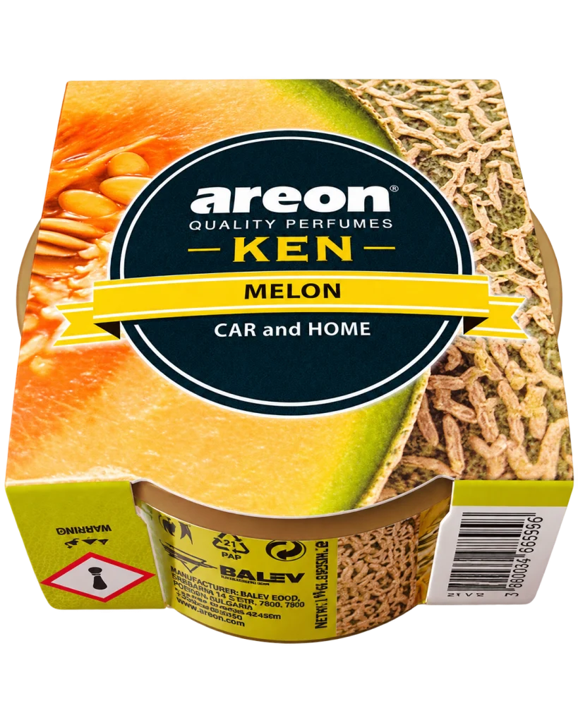 خوشبوکننده کنسروی خودرو و منزل آرئون مدل کن (Areon Ken) رایحه ملون Melon